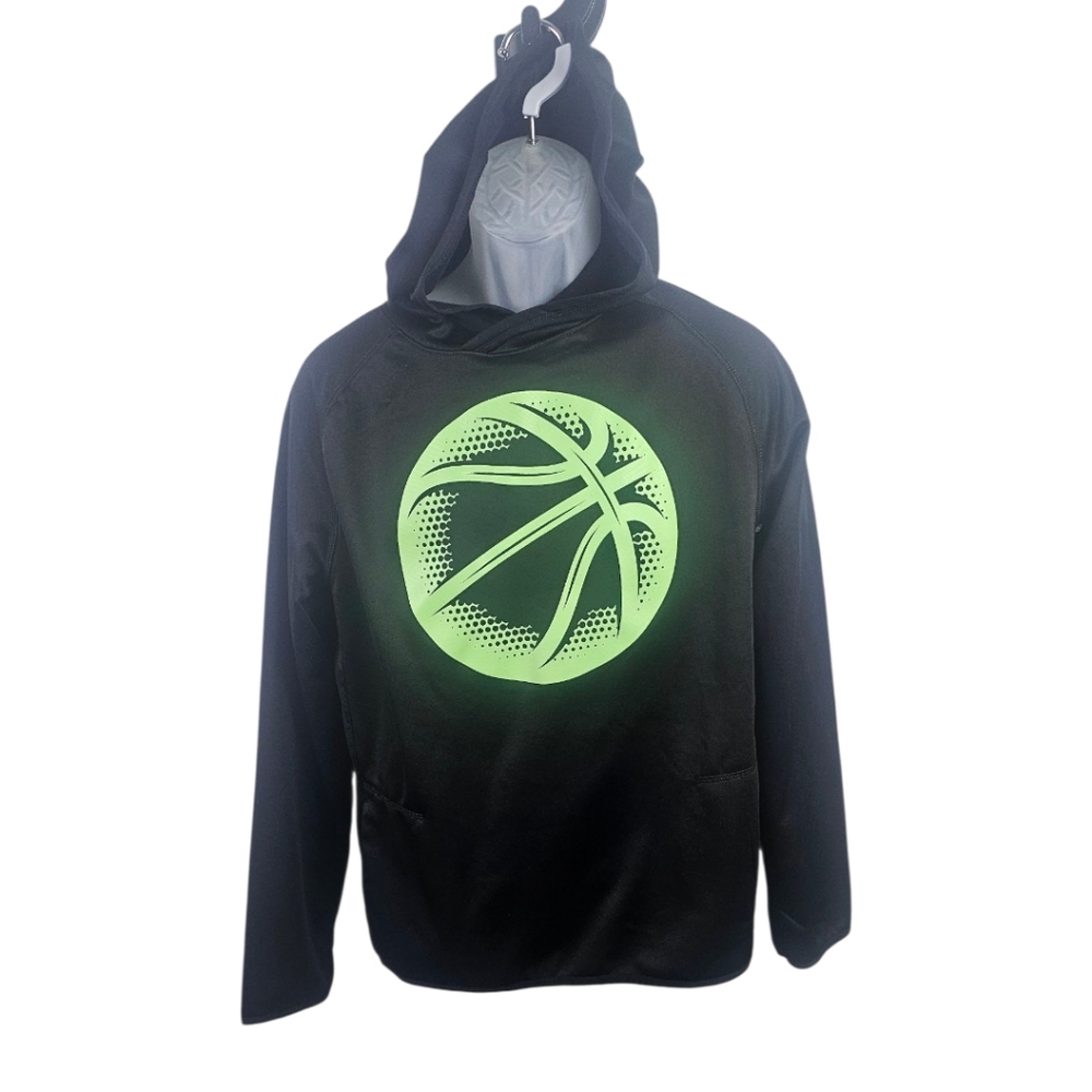 Xersion Boys Black Basketball Hoodie XL 18 20 Quick Dri Athletic Pullover